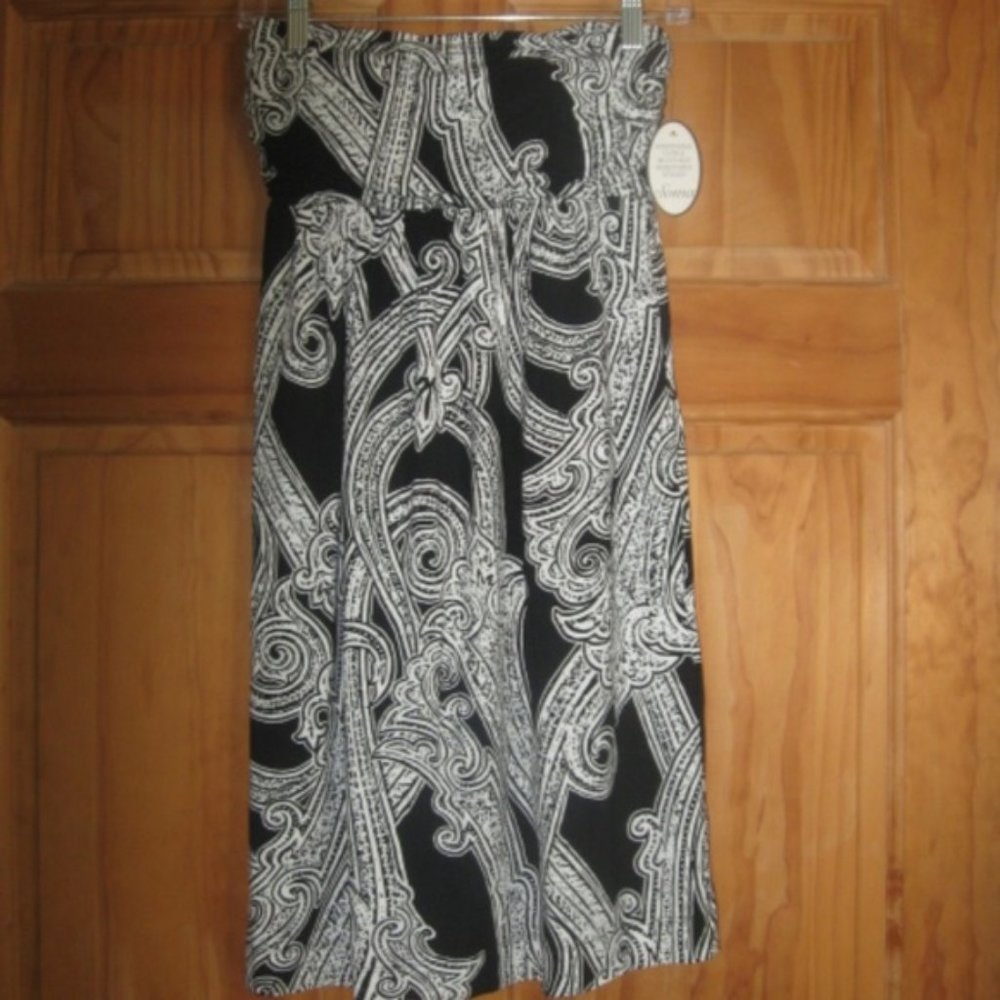 Soma Strapless Column Paisley Dress